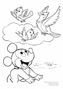 Раскраска Disney Mickey Mouse / Микки Маус