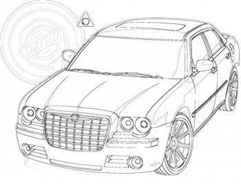 Раскраска машины Chrysler / Крайслер