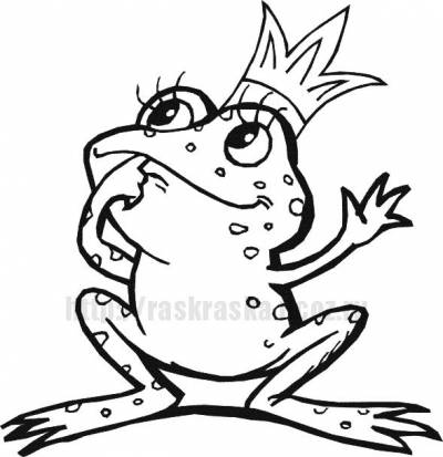 Раскраска Царевна-лягушка
