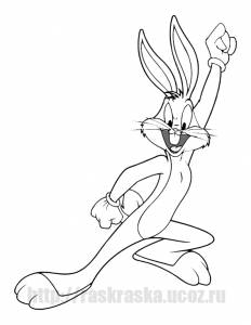 Раскраска Disney Багз Банни / Bugs Bunny