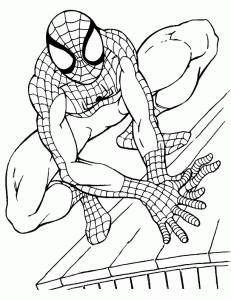 Раскраска из фильма Человек-паук (Spiderman)