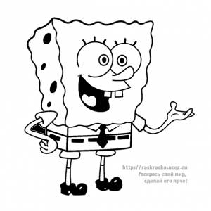 Раскраска Губка Боб Квадратные Штаны / SpongeBob