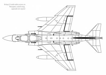 Раскраска самолет F-4 Phantom