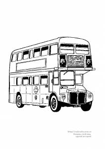 Раскраска английский автобус